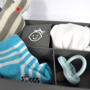 Conjunto moldura dupla branca e caixa de memória (Gift Set Handprint double frame white and memory box) - Image 4