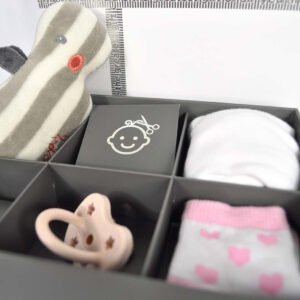 Conjunto moldura dupla branca e caixa de memória (Gift Set Handprint double frame white and memory box) - Image 3